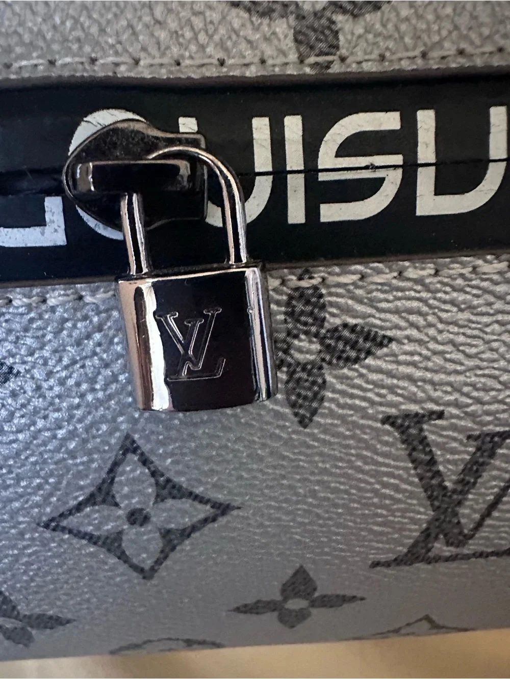 Louis Vuitton Silver Monogram crossbody messenger bag